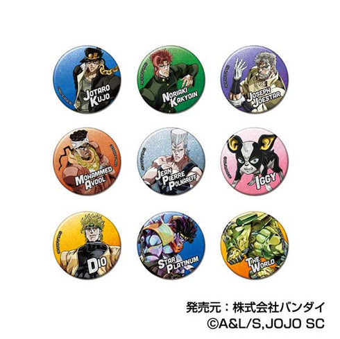 『ジョジョの奇妙な冒険 スターダストクルセイダース』グリッターCANバッジ【BOX】
